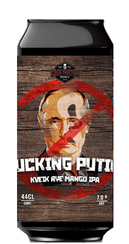 Cerveza Artesana Cosa Nostra F*cking Putin Brewers Against War 